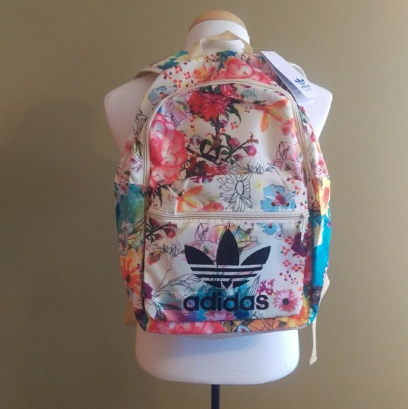 floral adidas backpack